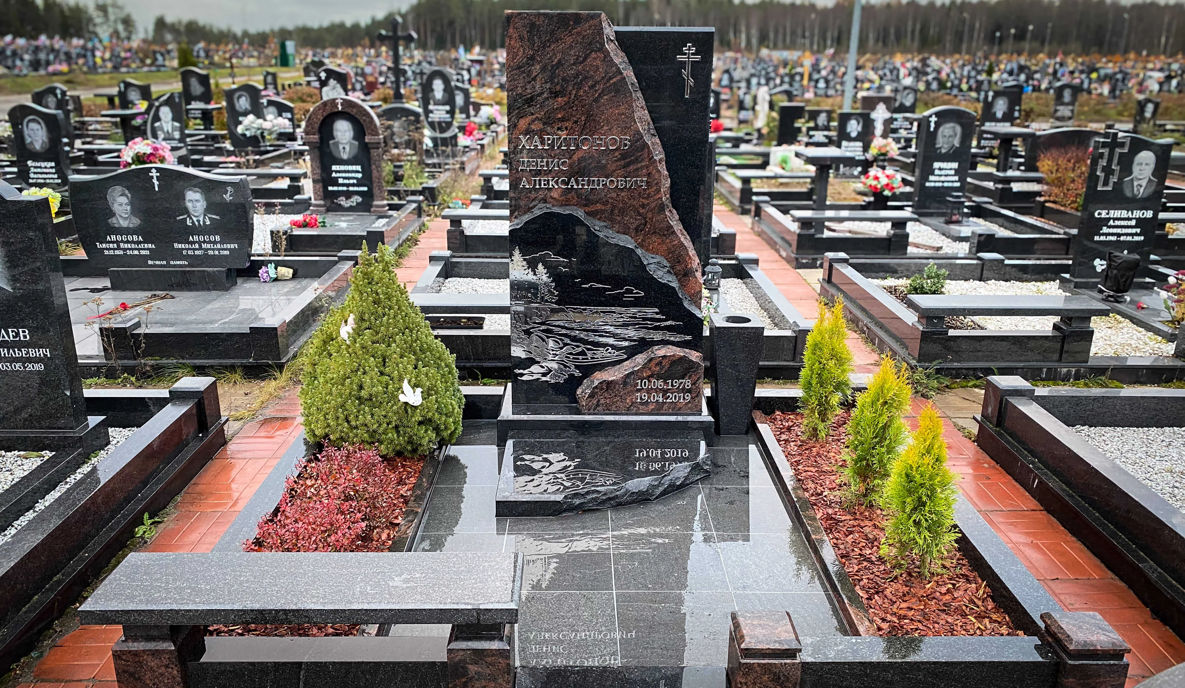 Установка гранитного памятника