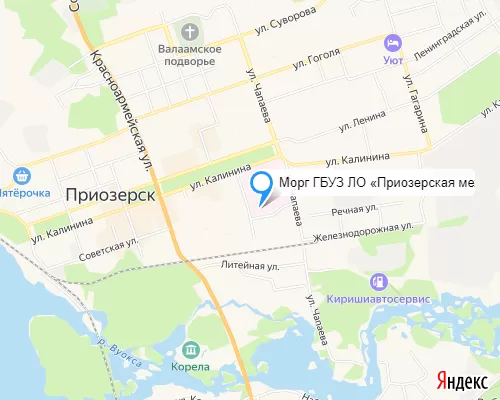 Морг ГБУЗ ЛО «Приозерская межрайонная больница»