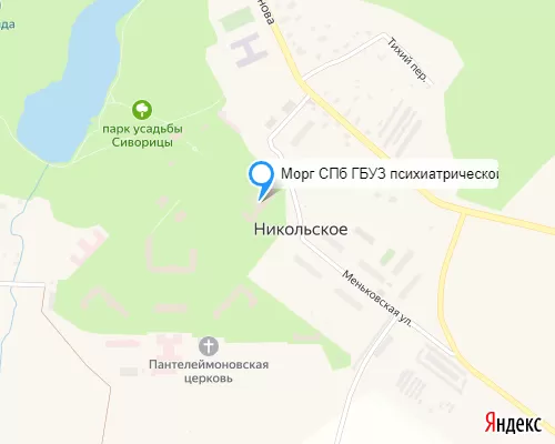 Морг СПб ГБУЗ психиатрической больницы № 1 им. П. П. Кащенко (с. Никольское)