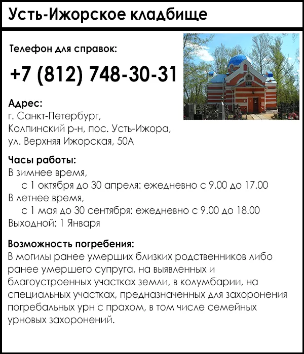 Усть-Ижорское кладбище