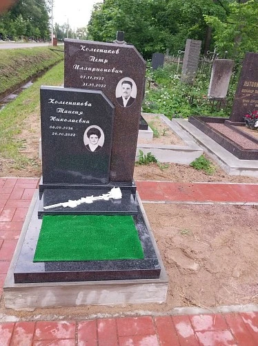 19.06.2024 года. Комбинированный памятник из разных сортов гранита