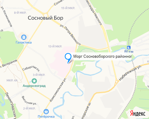 Морг Сосновоборского районного судебно-медицинского отделения