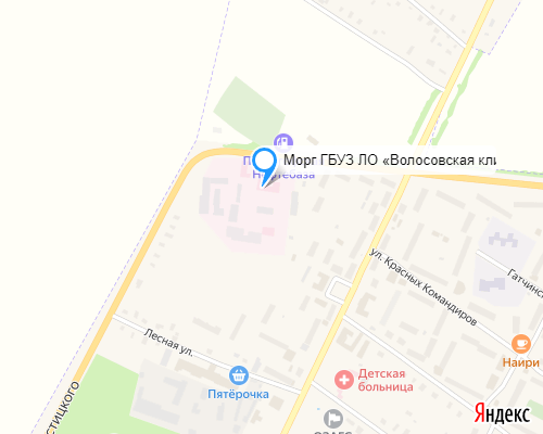 Морг ГБУЗ ЛО «Волосовская клиническая межрайонная больница»