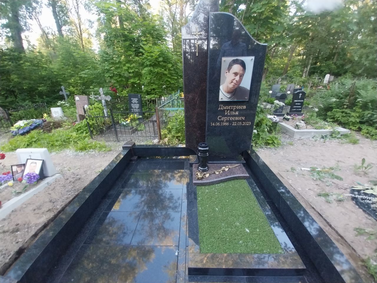 19.08.2025 года. Воинский памятник на Ново-волковском кладбище