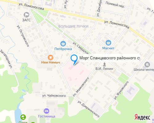 Морг Сланцевского районного судебно-медицинского отделения